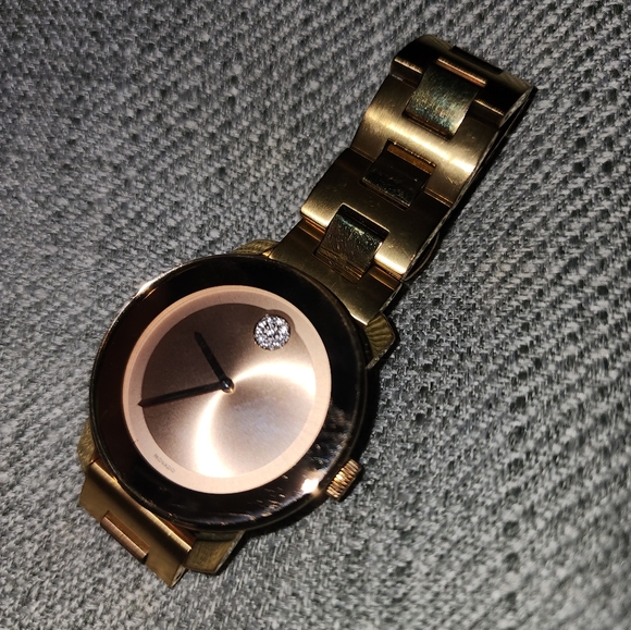 Movado Bold Rose Gold Watch - Picture 1 of 4